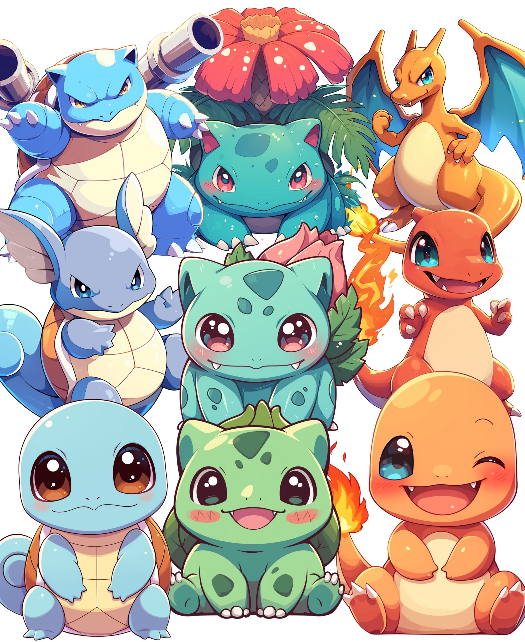 Starter Pokemon Images - PNG Files