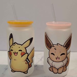 Baby Pokémon Glass Mason Jars