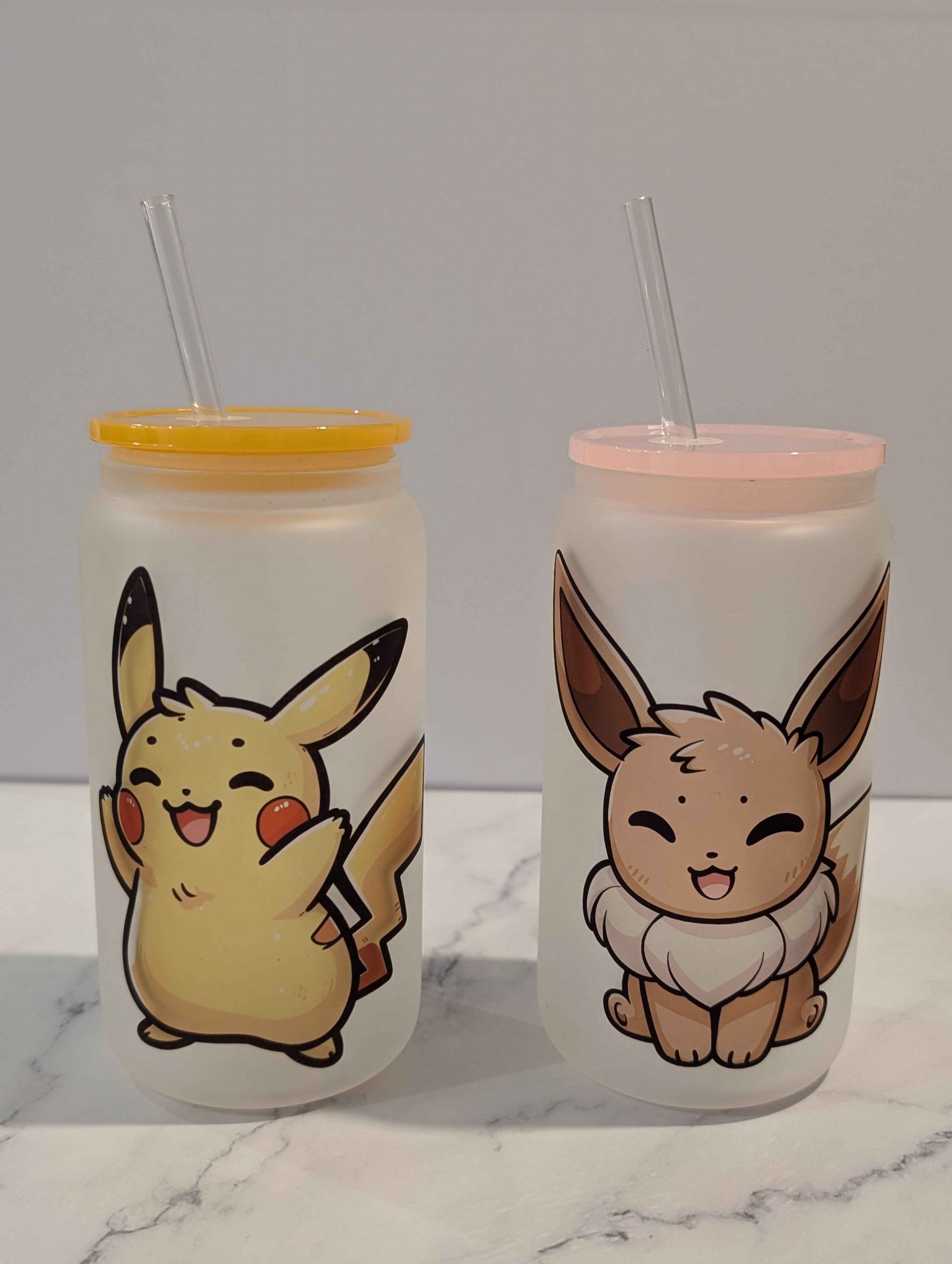 Baby Pokémon Glass Mason Jars