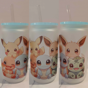 Cute Starter Pokemon Cup - Pikachu Glass Jar