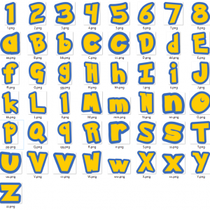 Pokemon Font Images - PNG Files